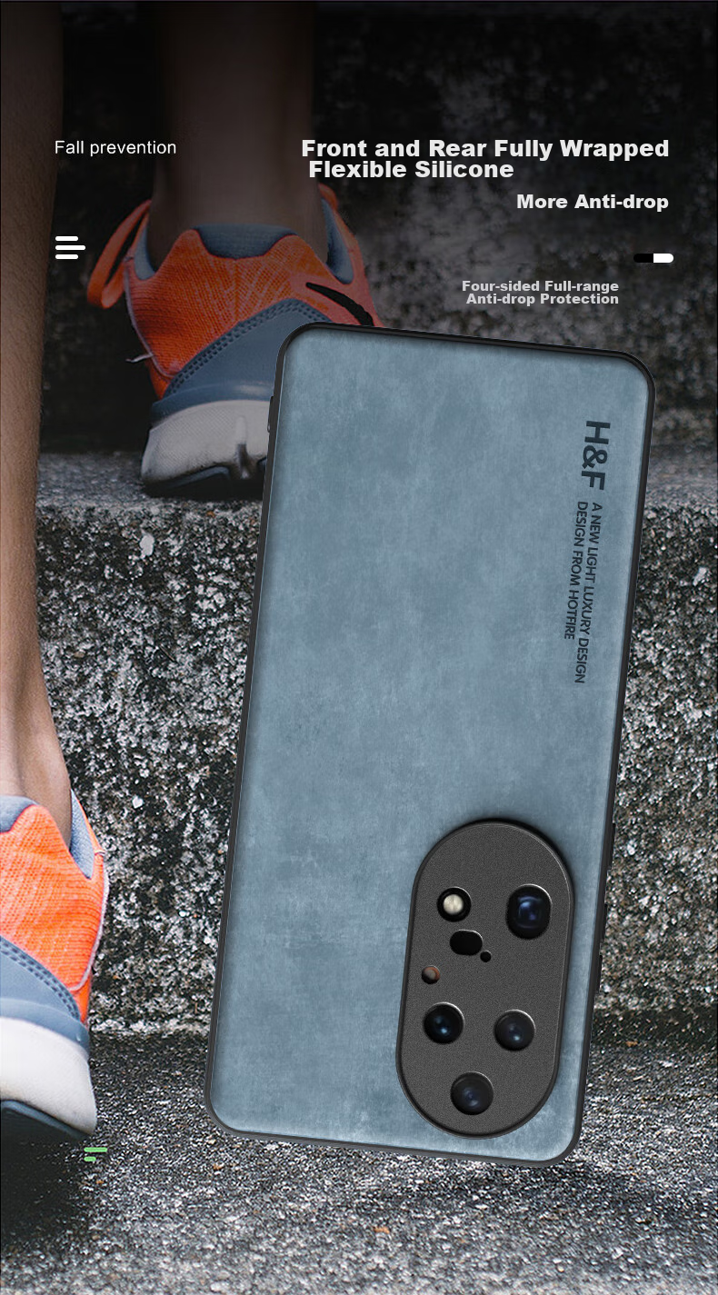 Чехол HotFire для Huawei P50, черный, из натуральной кожи