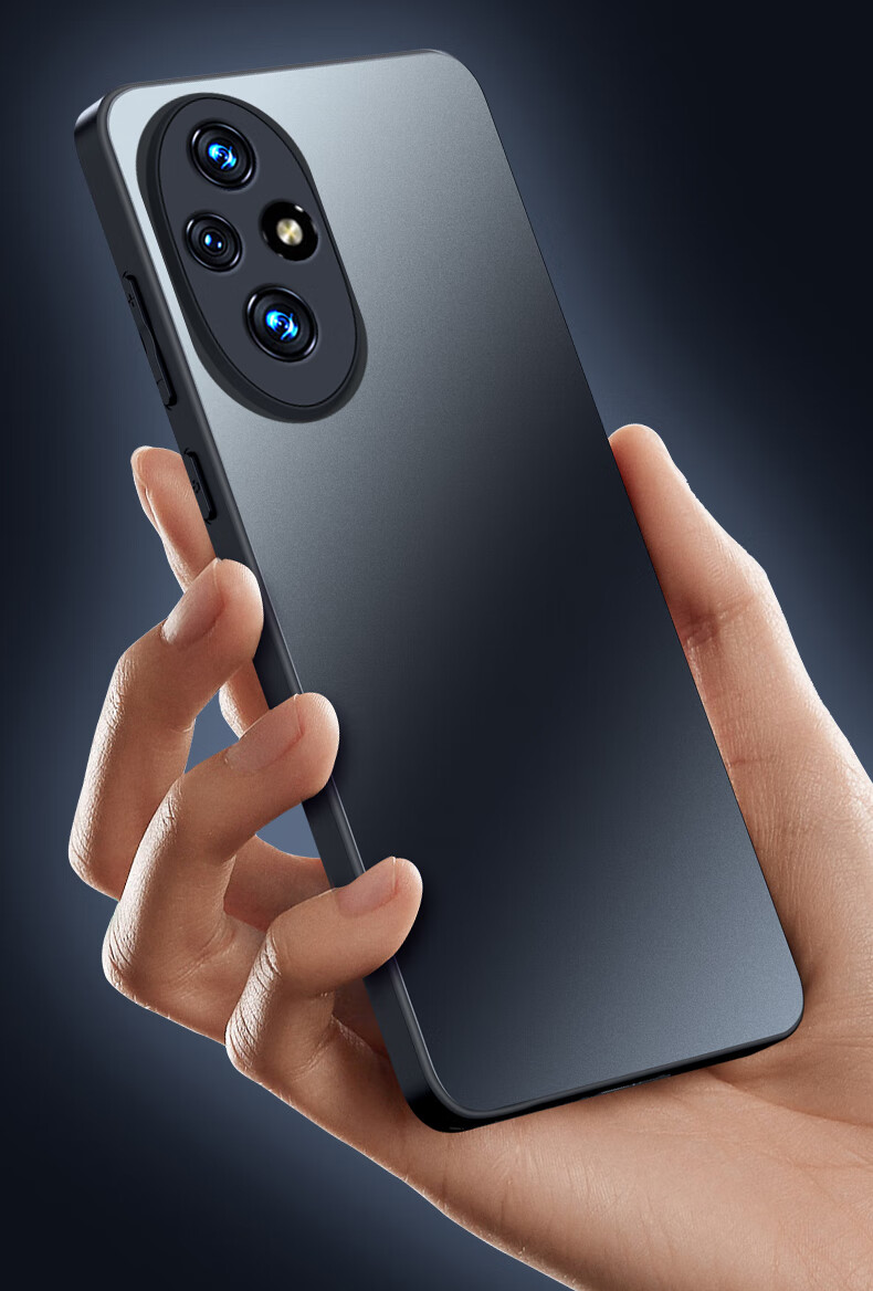 Чехол-накладка Mengxiangkejia AG Frosted для Honor 200 Pro, противоударный, силиконовый, черный