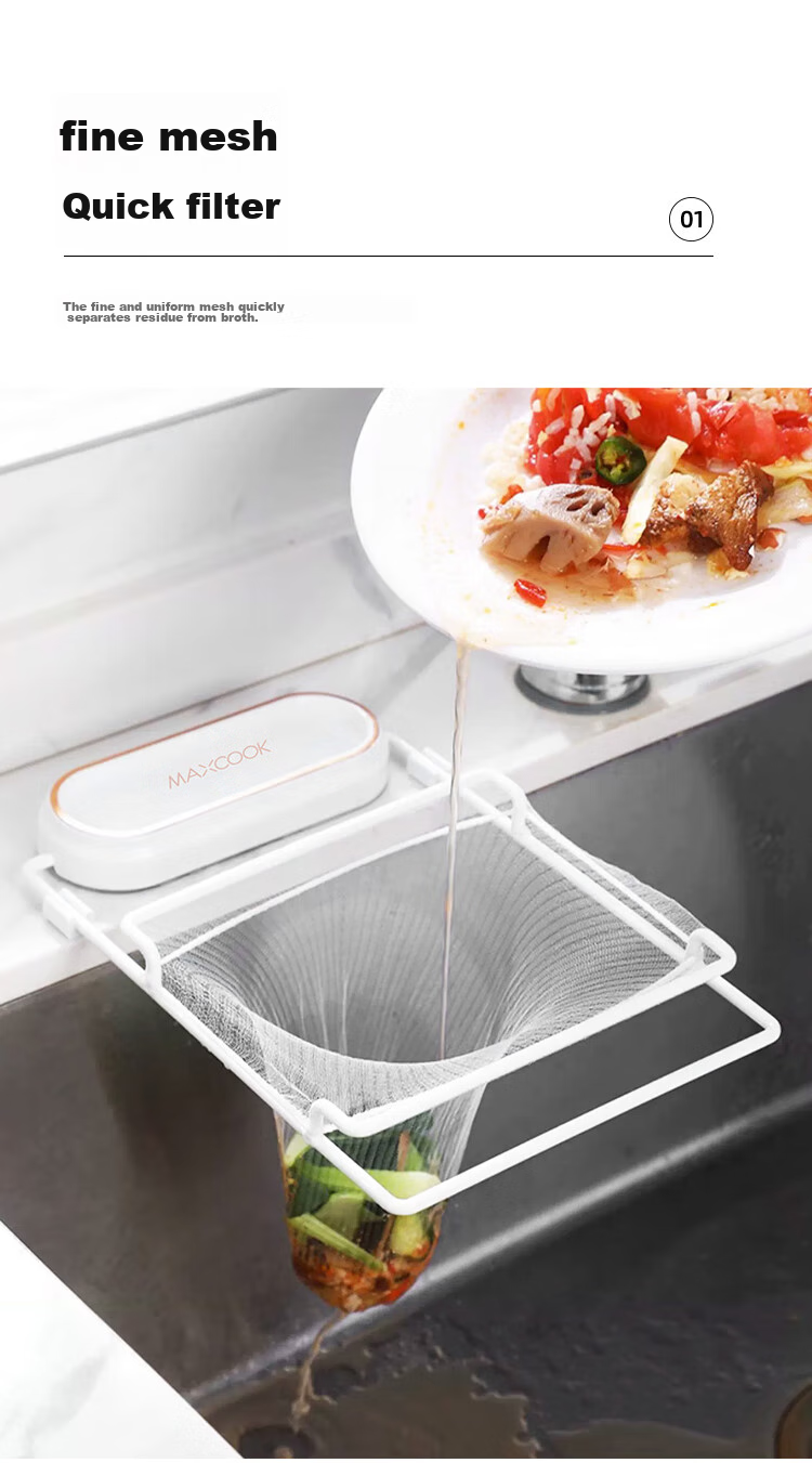 Фильтр-пакет для раковины MAXCOOK, 100 шт., для овощей и мытья посуды, для сливного отверстия