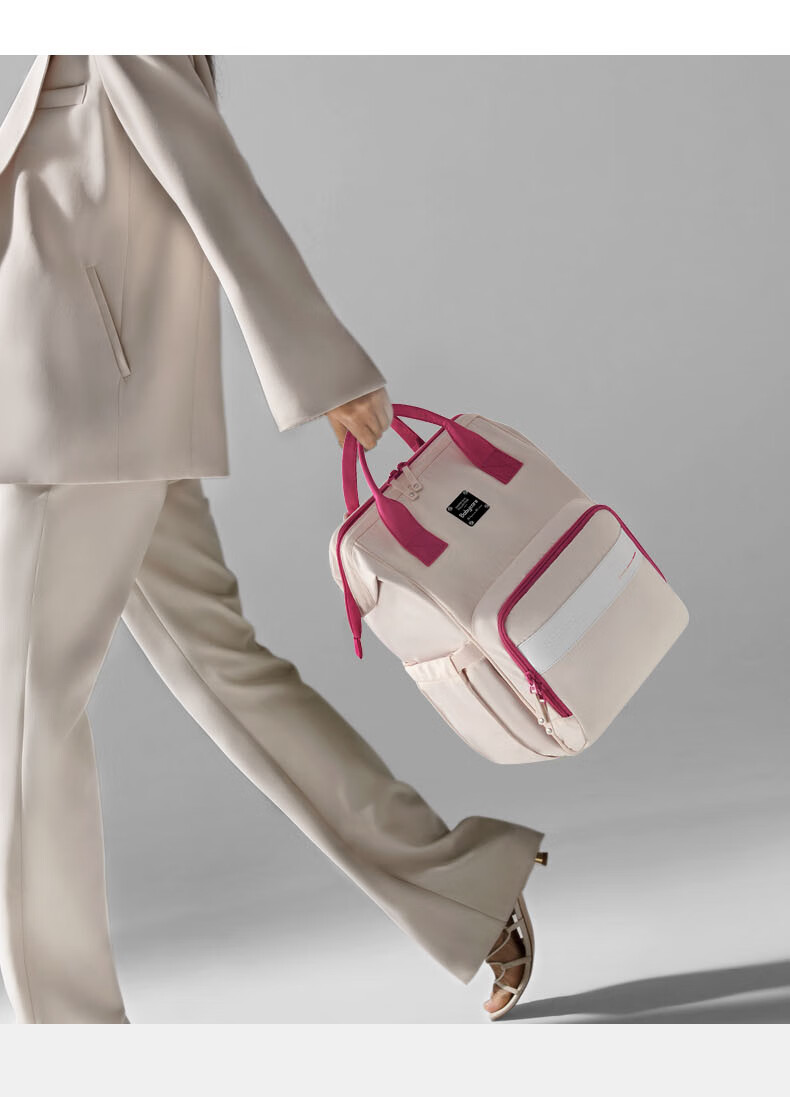 Рюкзак-переноска для детей Babycare Mommy Bag, многофункциональный, вместительный, для мам, с отделением для бутылок, серый