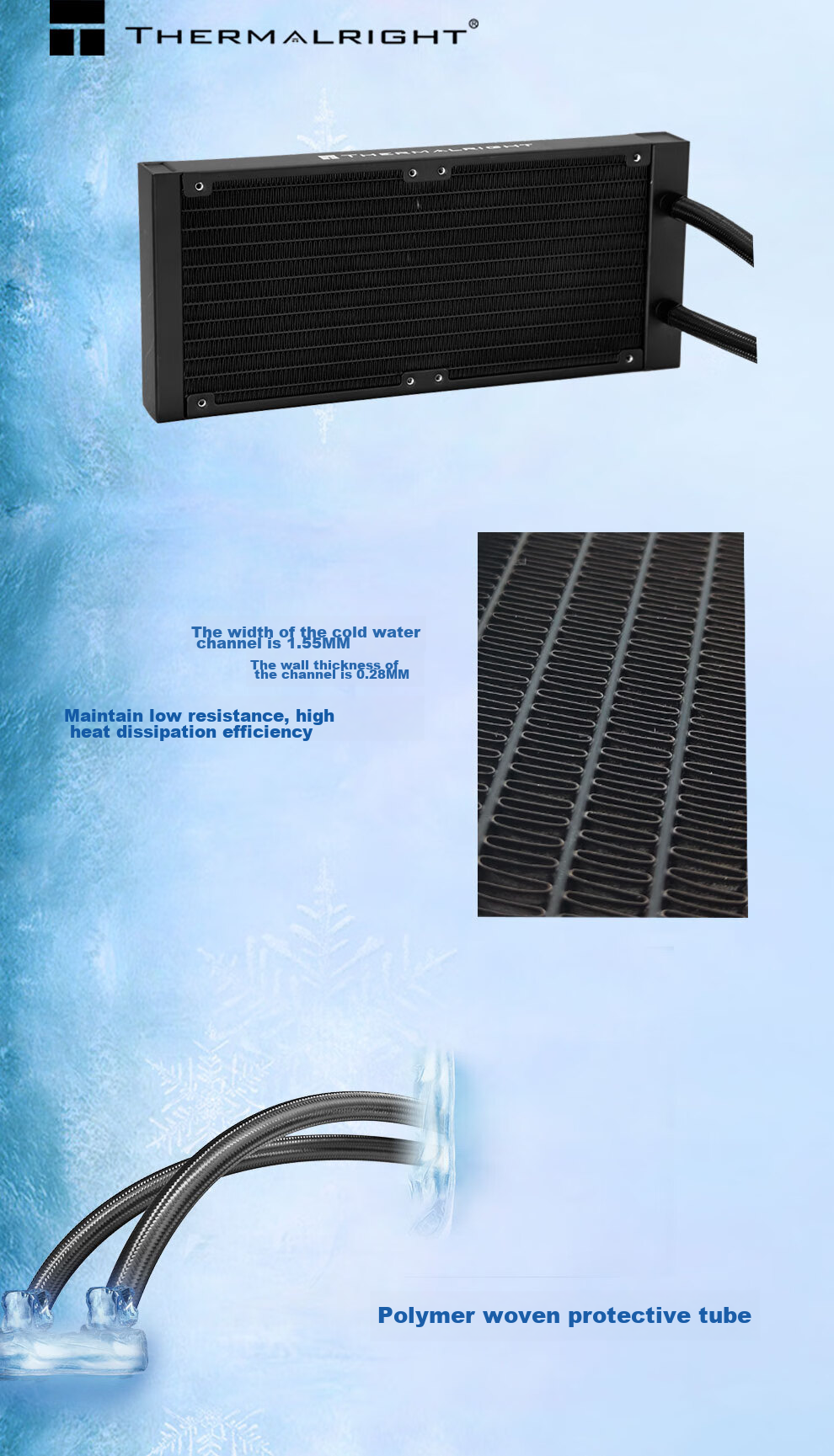 Водоблок для процессора Thermalright Frozen Magic 240, жидкостное охлаждение, ARGB подсветка