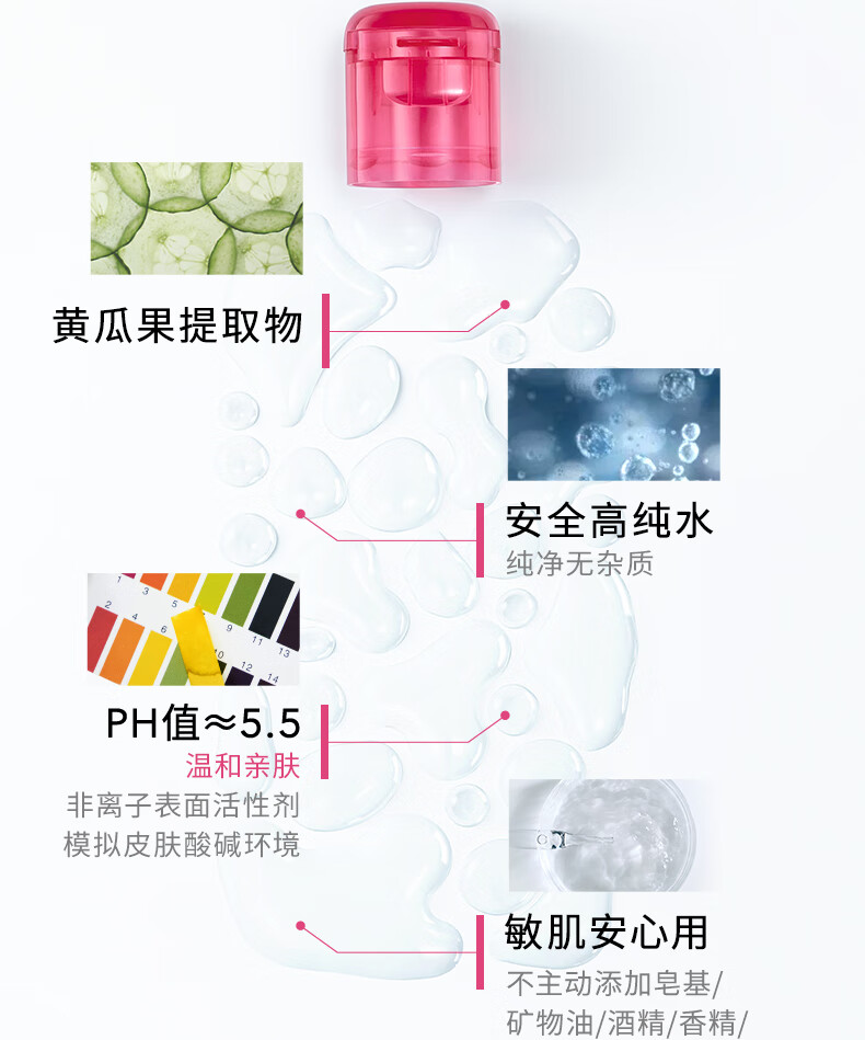 贝德玛（BIODERMA）舒妍卸妆水500ml*2粉水洁肤液眼唇卸妆液敏肌护肤品女神节礼物
