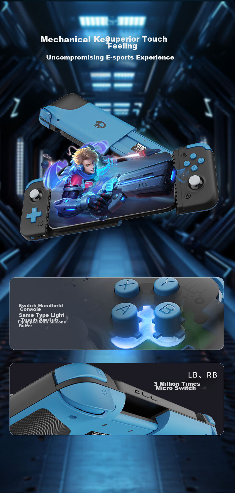 Bluetooth-геймпад Gamesir X2s для Android, Switch, мобильных игр, облачных игр, iOS