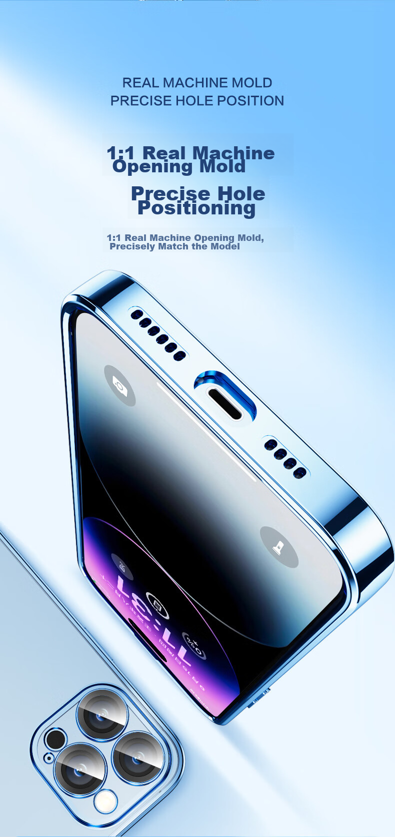 Чехол PISEN для iPhone 14 Pro Max, ультратонкий, противоударный, прозрачный