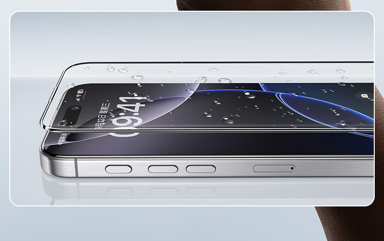 Защитное стекло Benks AR Ultra-Clear для Apple iPhone 16 Pro Max, противобликовое, полноэкранное, HD, антиотпечатки