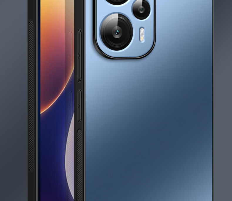Чехол для Xiaomi Redmi Note 12 Turbo Shangsu, противоударный, с защитой камеры, из поликарбоната и ТПУ, черный