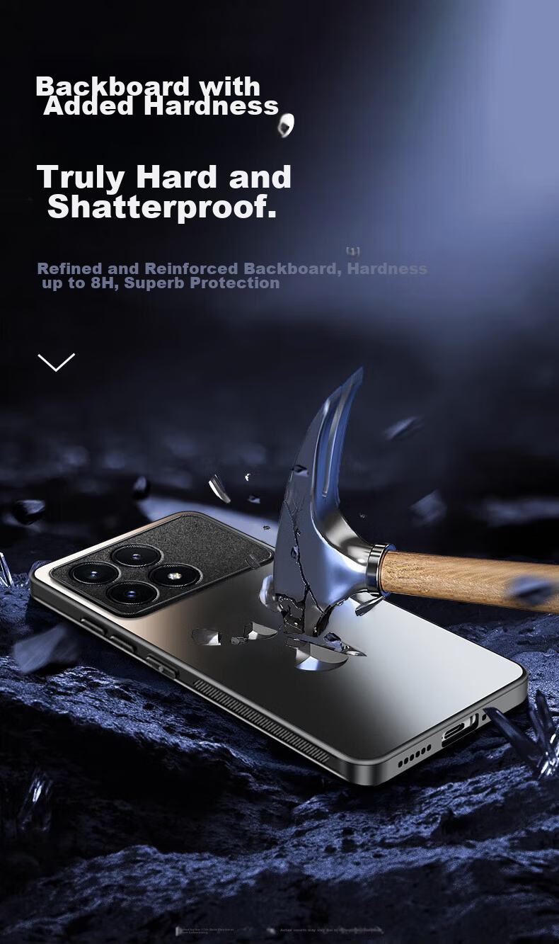 Чехол HotFire AG Frosted для Xiaomi Redmi K70E, противоударный, анти-отпечатки, графитовый черный