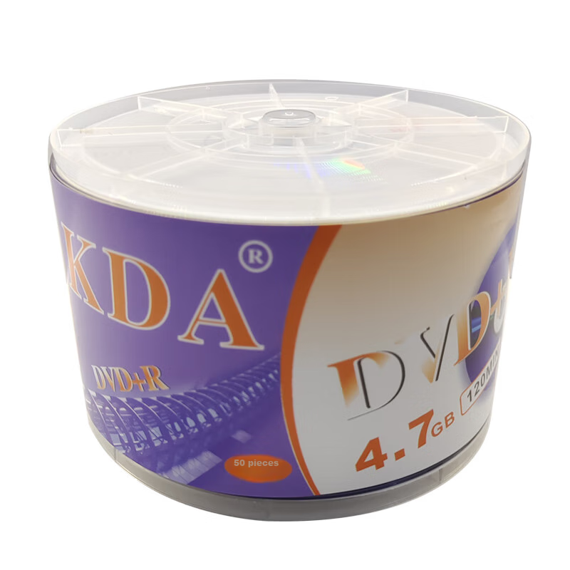 DVD+R диски KDA, серия Jianjian, скорость 16x, 4.7 ГБ, простая упаковка, 50 шт.