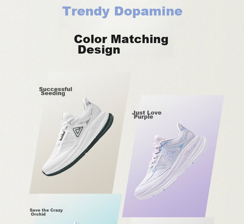Женские кроссовки PEAK Taiji 24-Hour Running Shoes, дышащие, легкие, повседневные, спортивные кроссовки DH420018