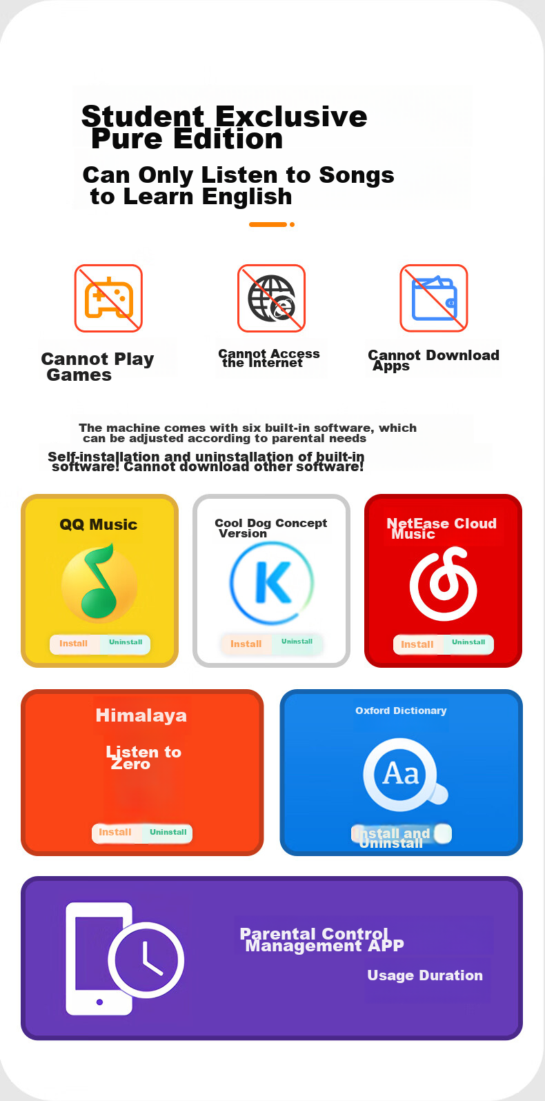 Портативный MP3/MP4 плеер FAMUE BF10, 40 ГБ, с Wi-Fi, Bluetooth, цвет черный