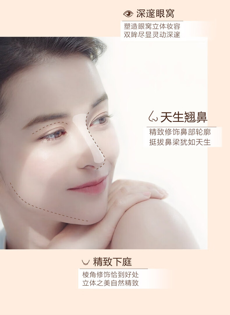 毛戈平（MAOGEPING）光影塑颜立体鼻影粉4.5g高光阴影修容饼新手轻薄服帖自然圣诞礼物