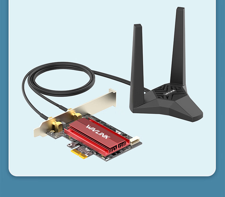 Сетевая карта Wavlink Intel BE200 WiFi 7, PCI-E, Bluetooth 5.4, 8774 Мбит/с