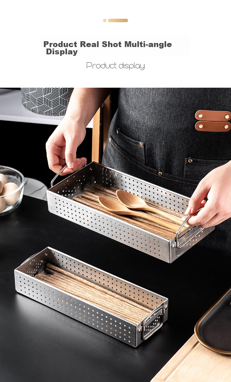 Контейнер для хранения столовых приборов Onlycook, 304 нержавеющая сталь, большой размер, современный стиль, настольный