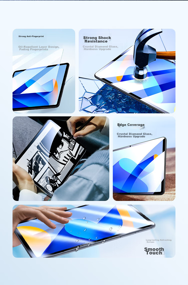 Защитное стекло BIAZE для Huawei MatePad 11, 2023, 11 дюймов, HD, противоударное, антибликовое, полное покрытие