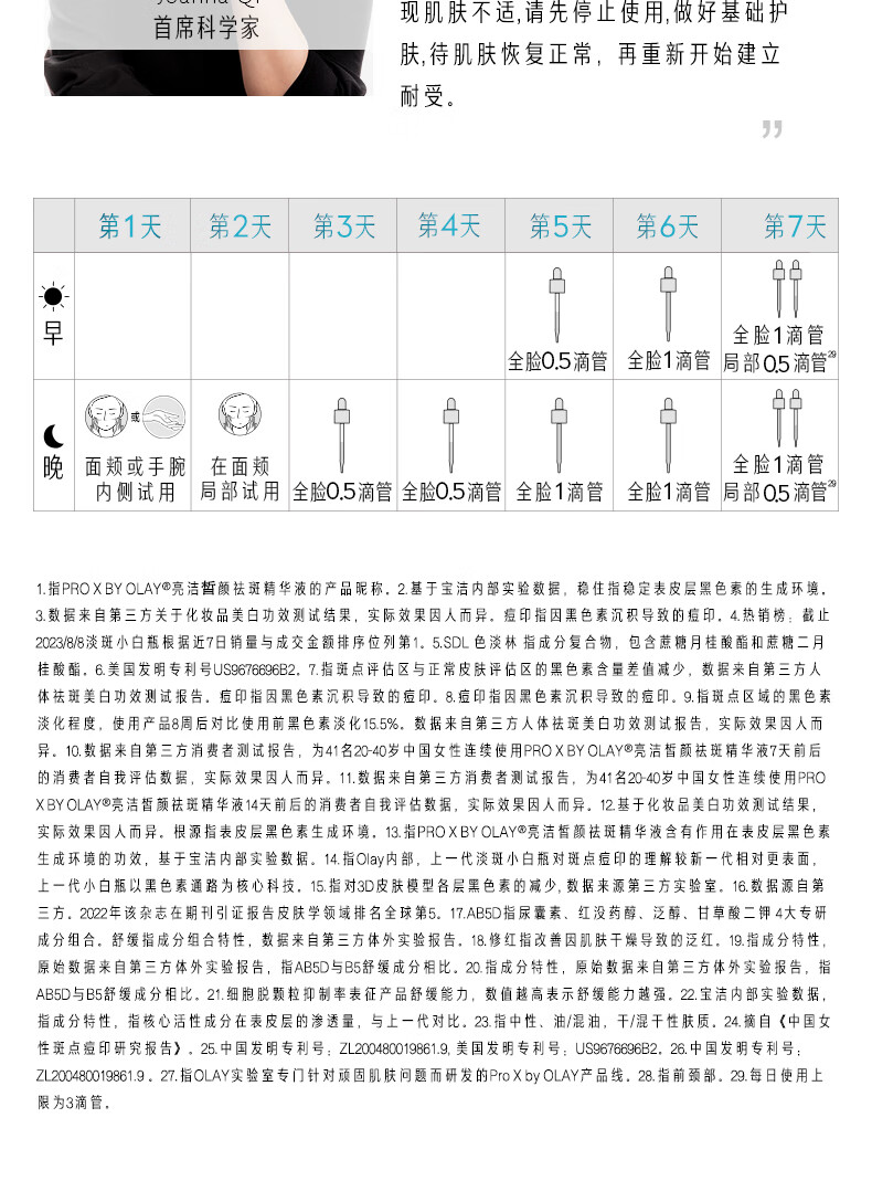 玉兰油（OLAY）第2代ProX淡斑小白瓶80ml面部美白精华液护肤品烟酰胺淡化痘印