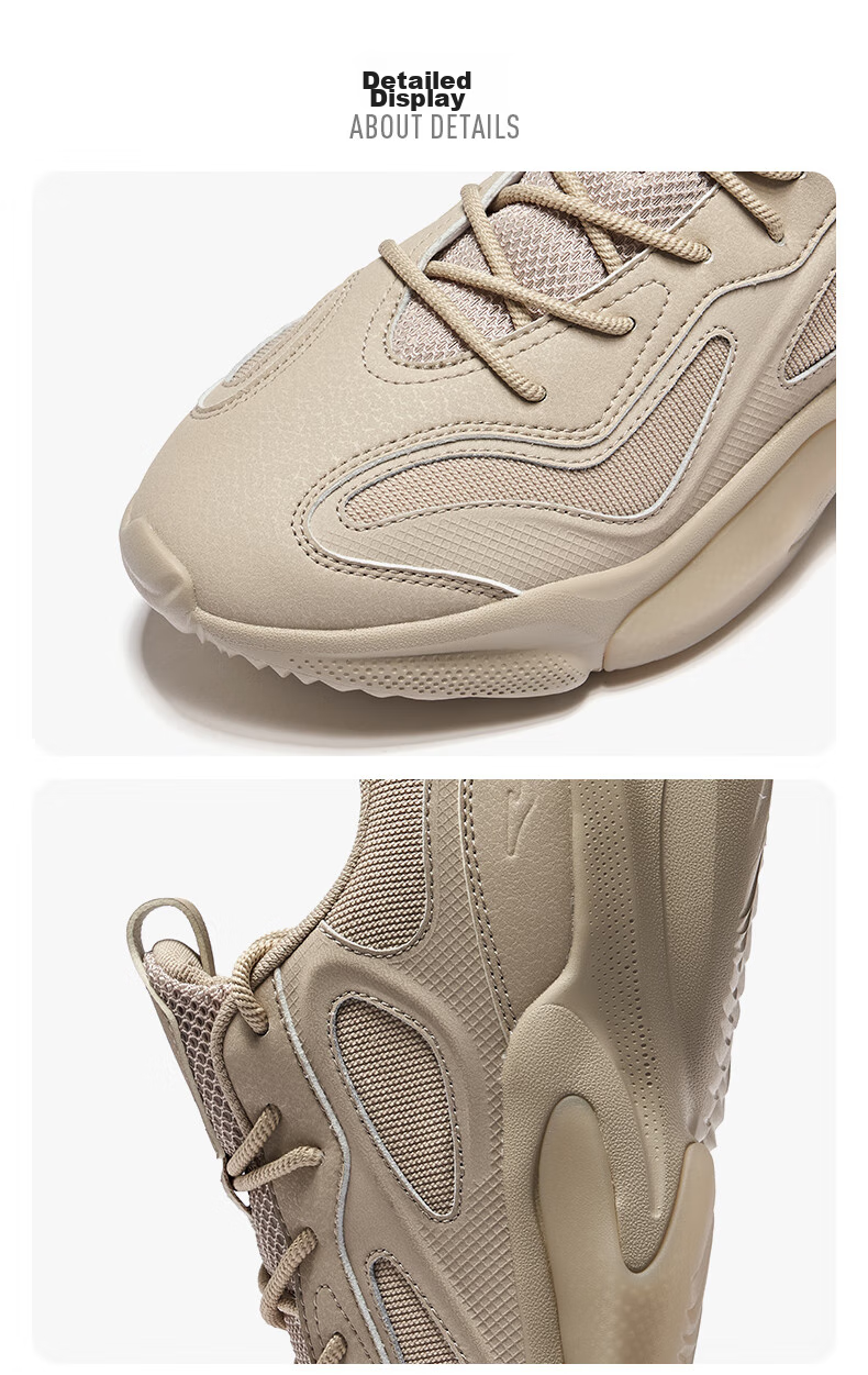 Мужские повседневные кроссовки ERKE, модель 2V2 Retro Casual Sneakers, артикул 100111706339. Стильные и удобные кроссовки для повседневной носки и активного отдыха. Прочный материал, надежная шнуровка, подошва EVA.