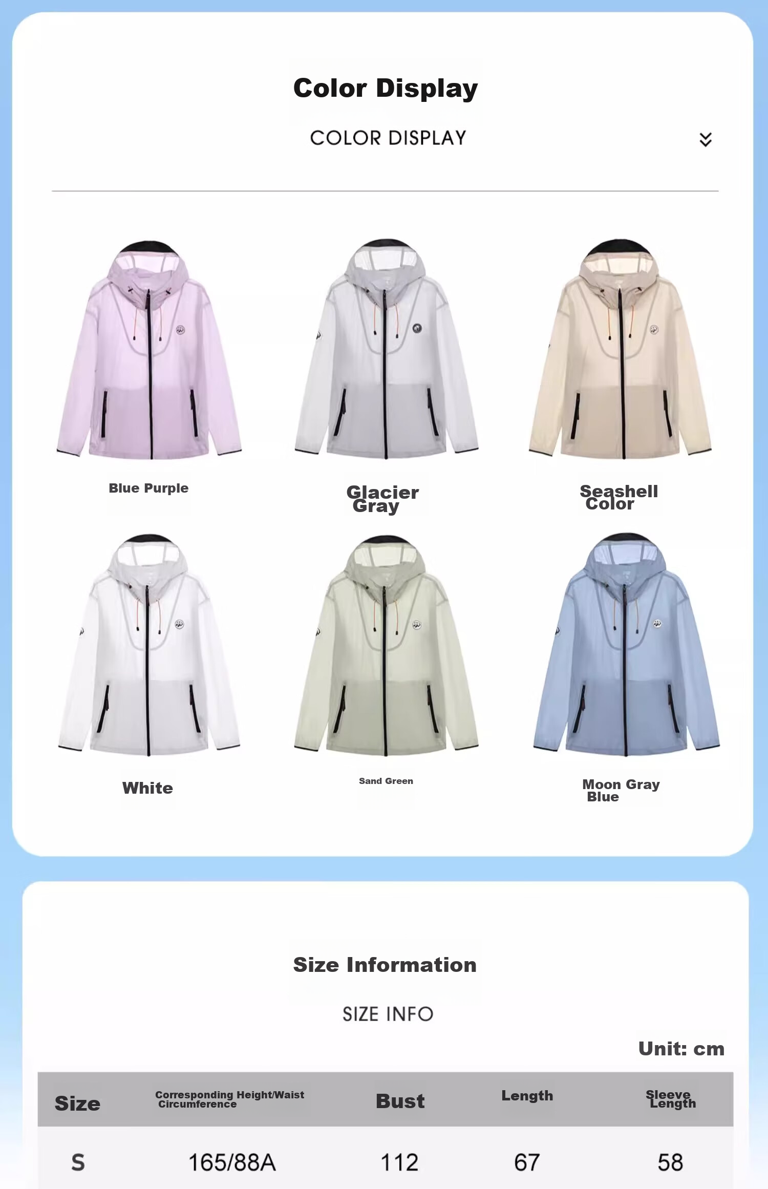CAMEL [Panda Collaboration] Уличная одежда для защиты от солнца, UPF50+, уровень защиты от УФ 4, водоотталкивающая одежда для защиты от солнца Shanqiao 3.0, размер M