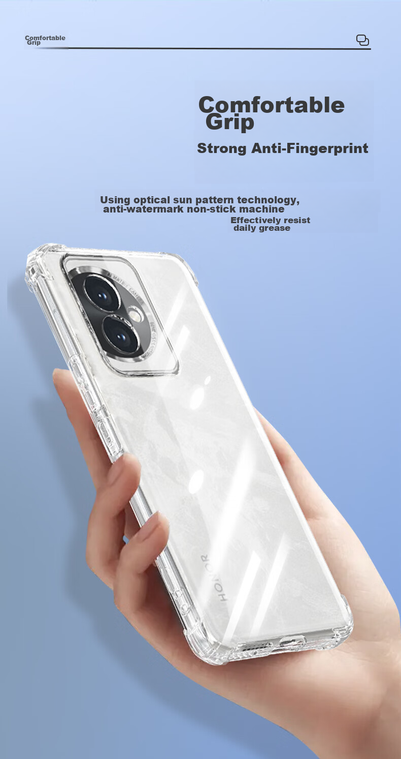 Чехол для телефона LLUNC для Honor 100, защита всех линз, противоударные уголки с воздушной подушкой, ультратонкий прозрачный мягкий чехол из ТПУ, простой модный дизайн для мужчин и женщин