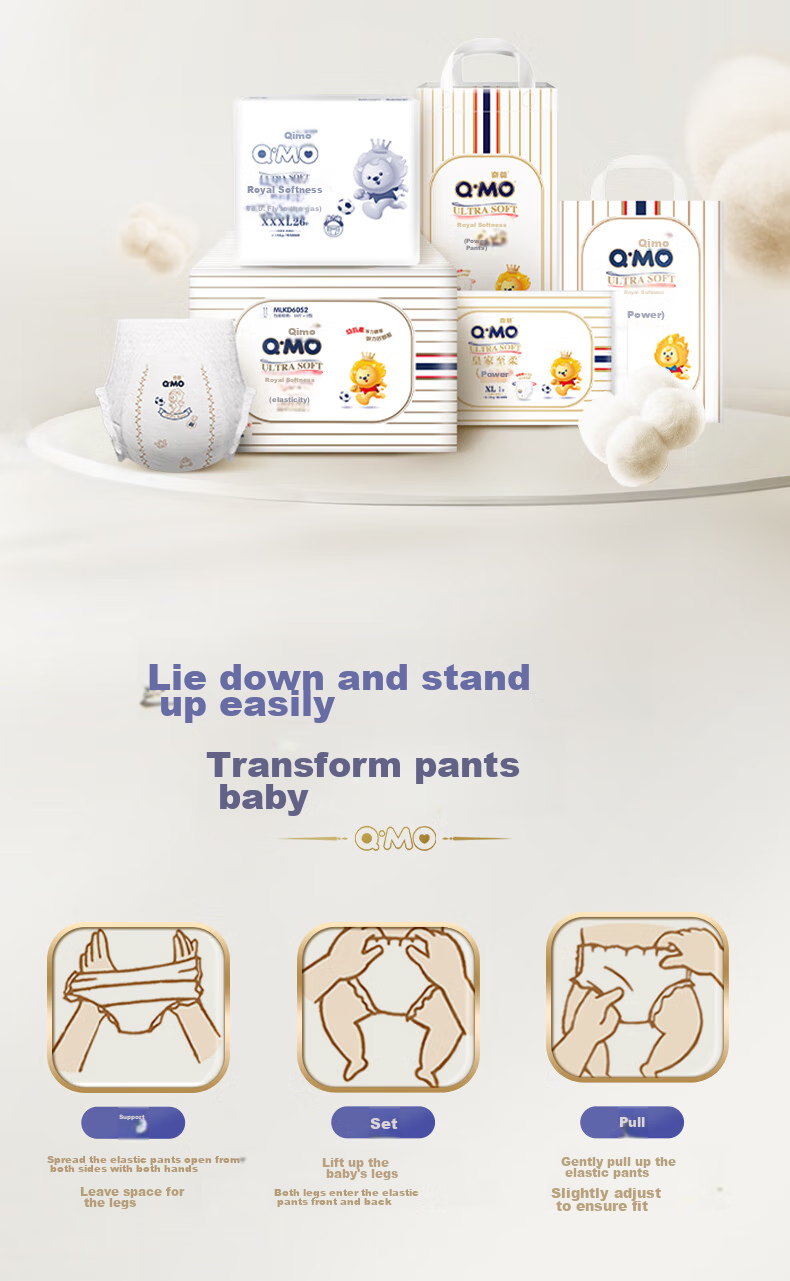 Подгузники-трусики Q-MO Royal Ultra-Soft L, 20 шт. (9-14 кг)