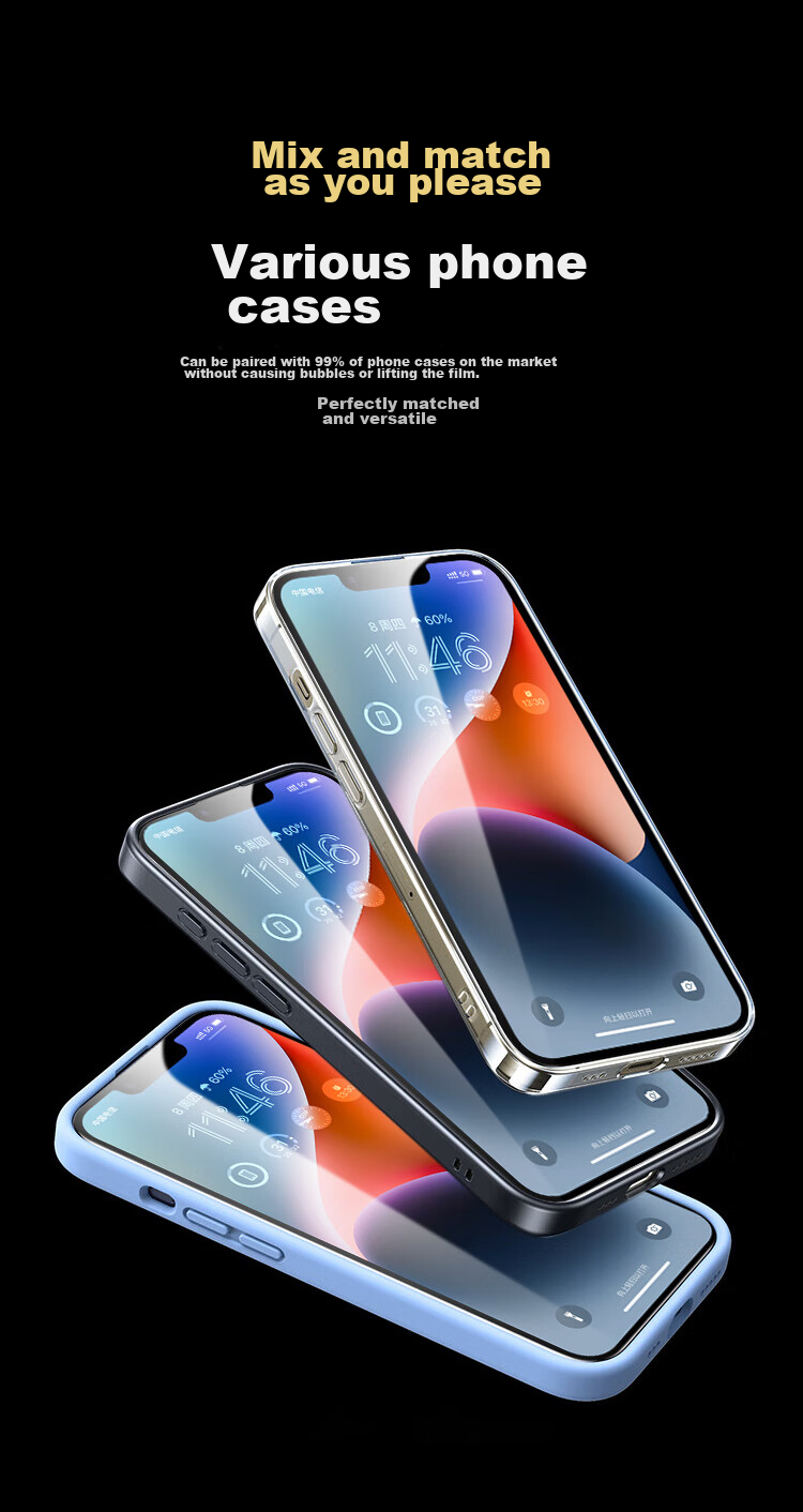 Защитное стекло KOOLIFE для iPhone 14 Pro Max, 2 шт., ультратонкое, полное покрытие, HD, антибликовое, противоударное