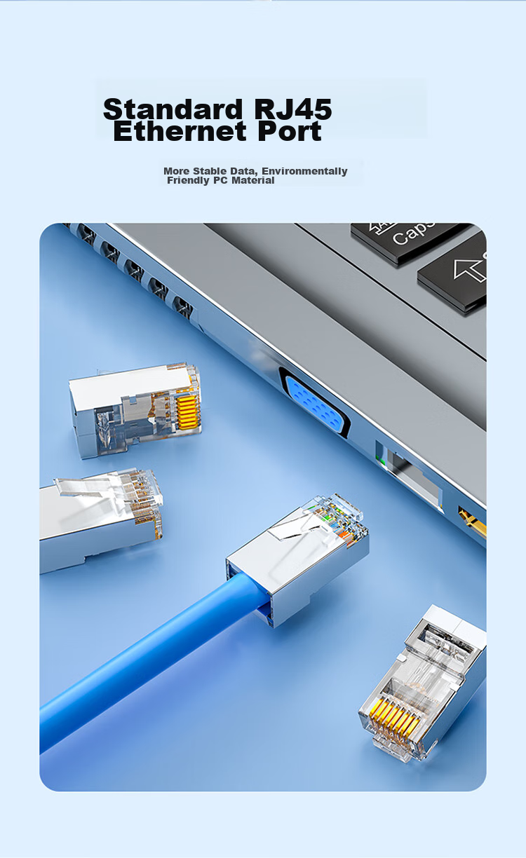 Разъемы RJ45 SAMZHE для кабелей Cat6, экранированные, 10 шт.