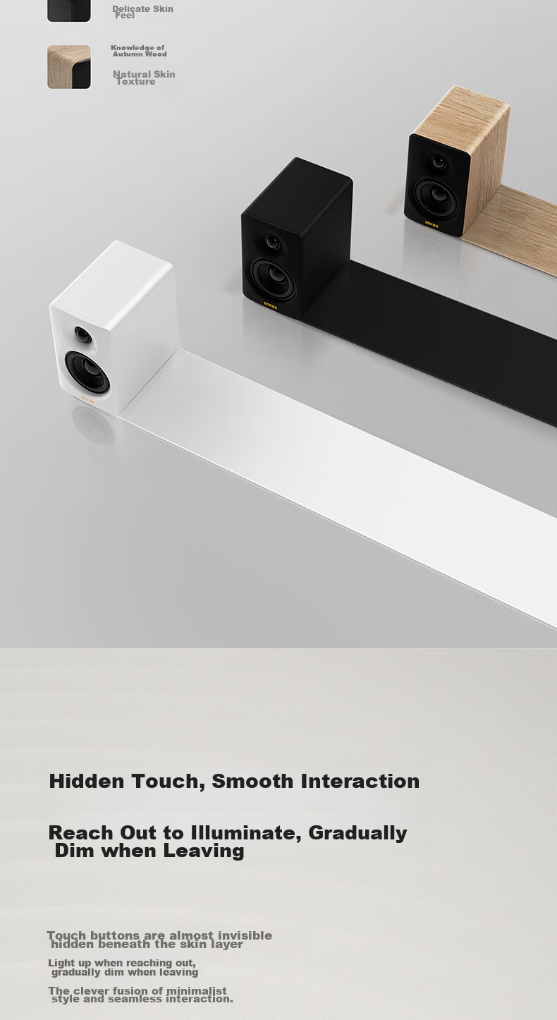 Активная акустическая система Edifier N300, 2.0, Bluetooth 5.3, 66 Вт, деревянный корпус, цвет ореха