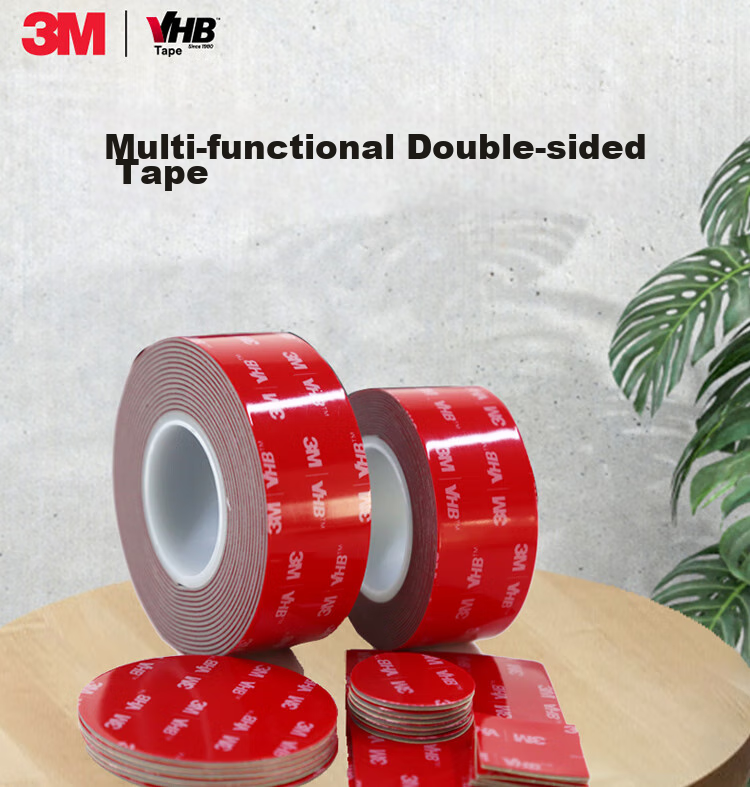 3M Скотч двусторонний, прочный клейкий, без следов, термостойкий, для офиса, учебы, дома, украшения свадеб, новогодних пар, автомобильного крепления, подходящий клейкий, круглый диаметр 30 мм, 6 шт.