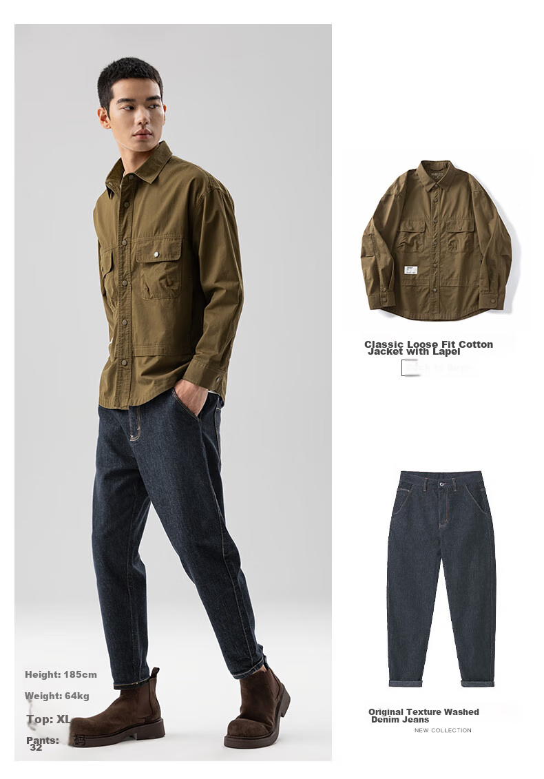 Джинсы MARKLESS [Original Color Jeans] мужские, текстурированные, осенне-зимние, модель 1031, цвет Деним Синий [Стойкий цвет], размер 29