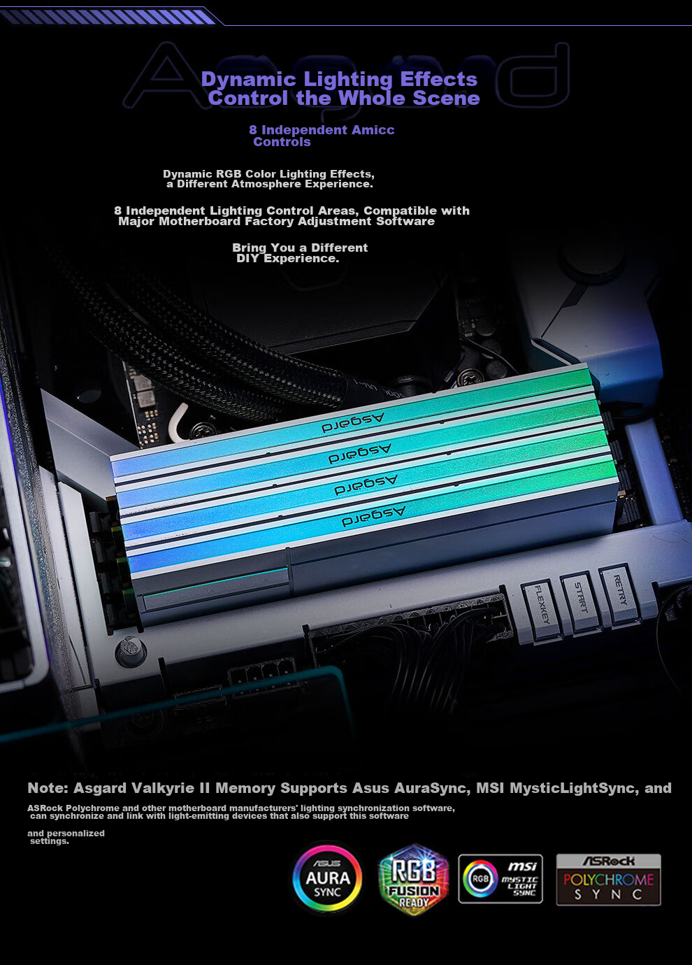 Оперативная память Asgard Valkyrie II DDR5 32GB (2x16GB) 6000MHz CL28