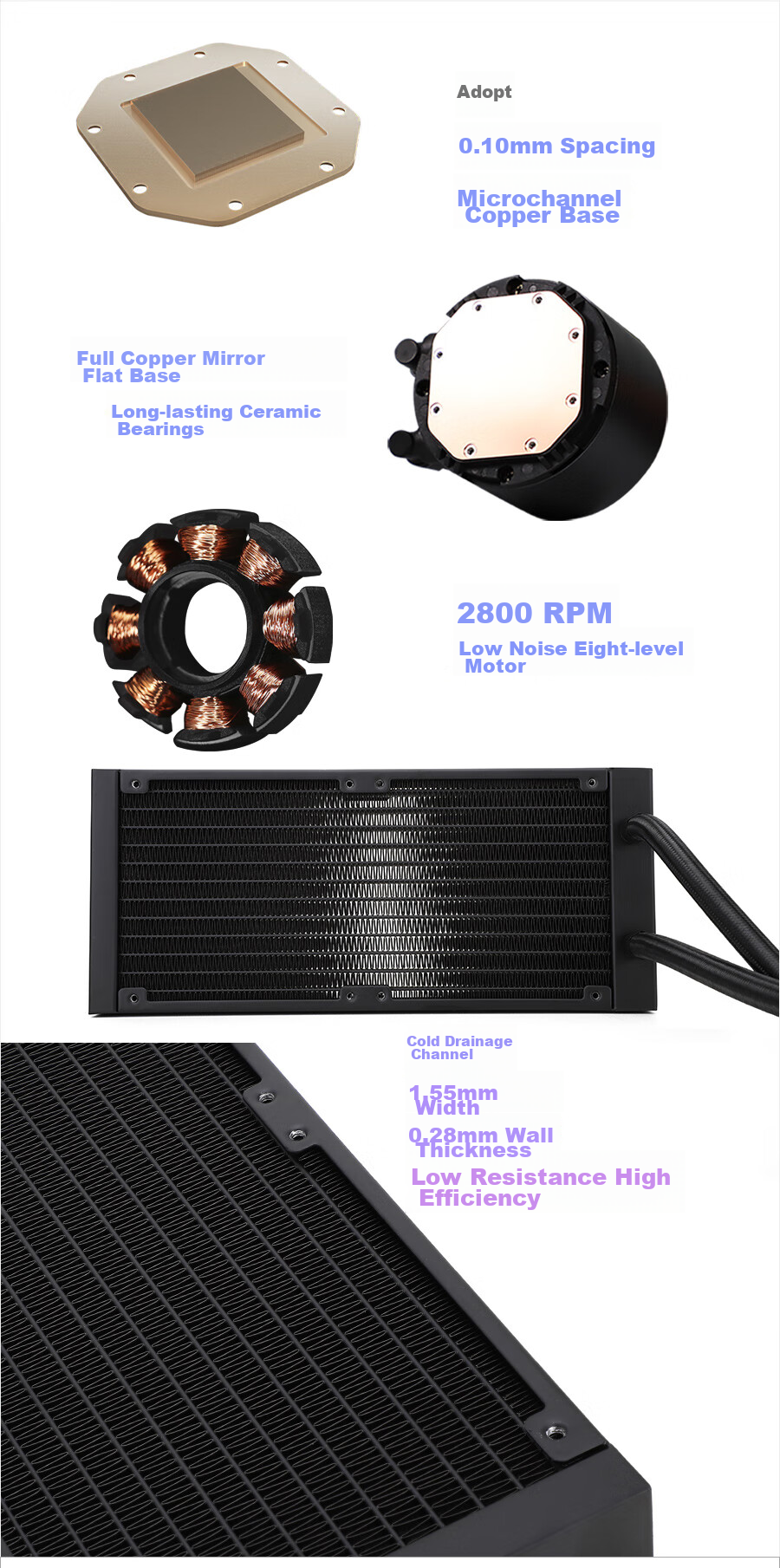 Система охлаждения Thermalright Frozen Magic 240 ARGB V2, жидкостное охлаждение, 240 мм радиатор, ARGB подсветка, универсальный монтаж