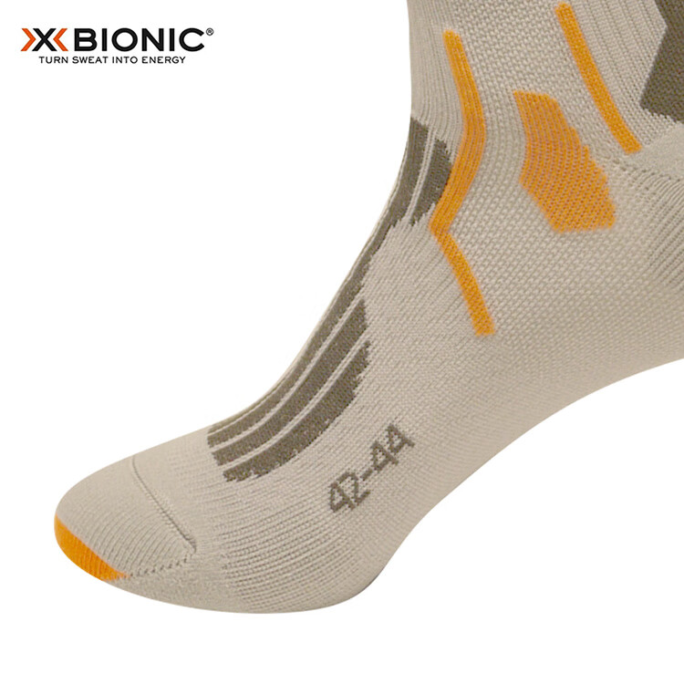 Носки XBIONIC для треккинга, фитнеса и бега G248, жемчужно-серые, размер 22.5см-24(35-38)