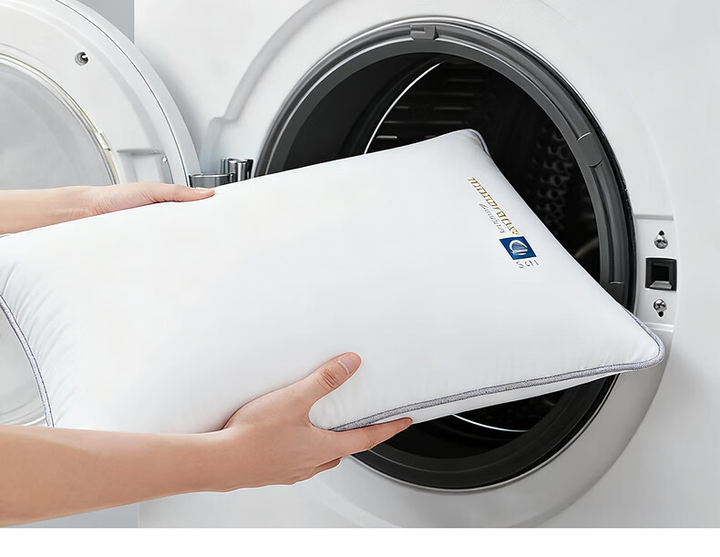 Подушка Mercury Home Textiles Memory Fiber, антибактериальная, защищающая от клещей, 100S хлопок, класс А, поддержка шеи, машинная стирка, 48x74 см