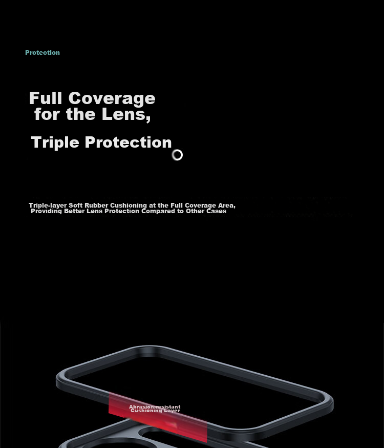 Xundd Магнитный защитный чехол для Red Magic 9 Pro+/9 Pro/9 Pro+/9 Pro, противоударный игровой чехол с защитой всего объектива и рассеиванием тепла, прозрачный защитный чехол