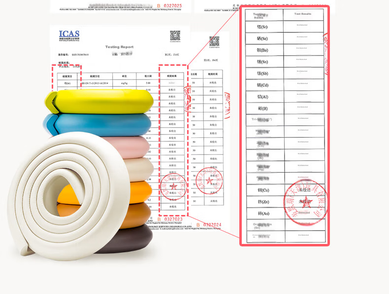 Защитная накладка Babyprints от столкновений, для защиты углов мебели, 4 метра, розовая