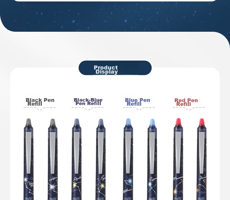 PILOT Erasable Pen Neutral Pen - ST Pressed Signature Pen for Students' Exams And Office Use LFPK-30S4S Xingwuyu 0.4mm Qilin Zuo/red