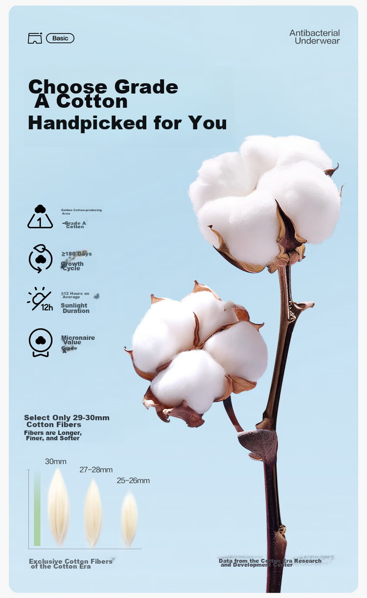 Мужские трусы PurCotton, 5A антибактериальные, дышащие, 95% хлопок, боксеры с высокой эластичностью, сохраняющие форму, отводящие пот