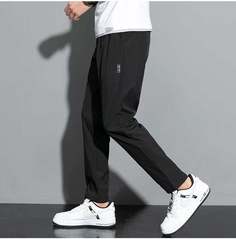 Джинсы Jeanswest мужские, повседневные брюки, осень 2024, прямые, черные, размер 5XL