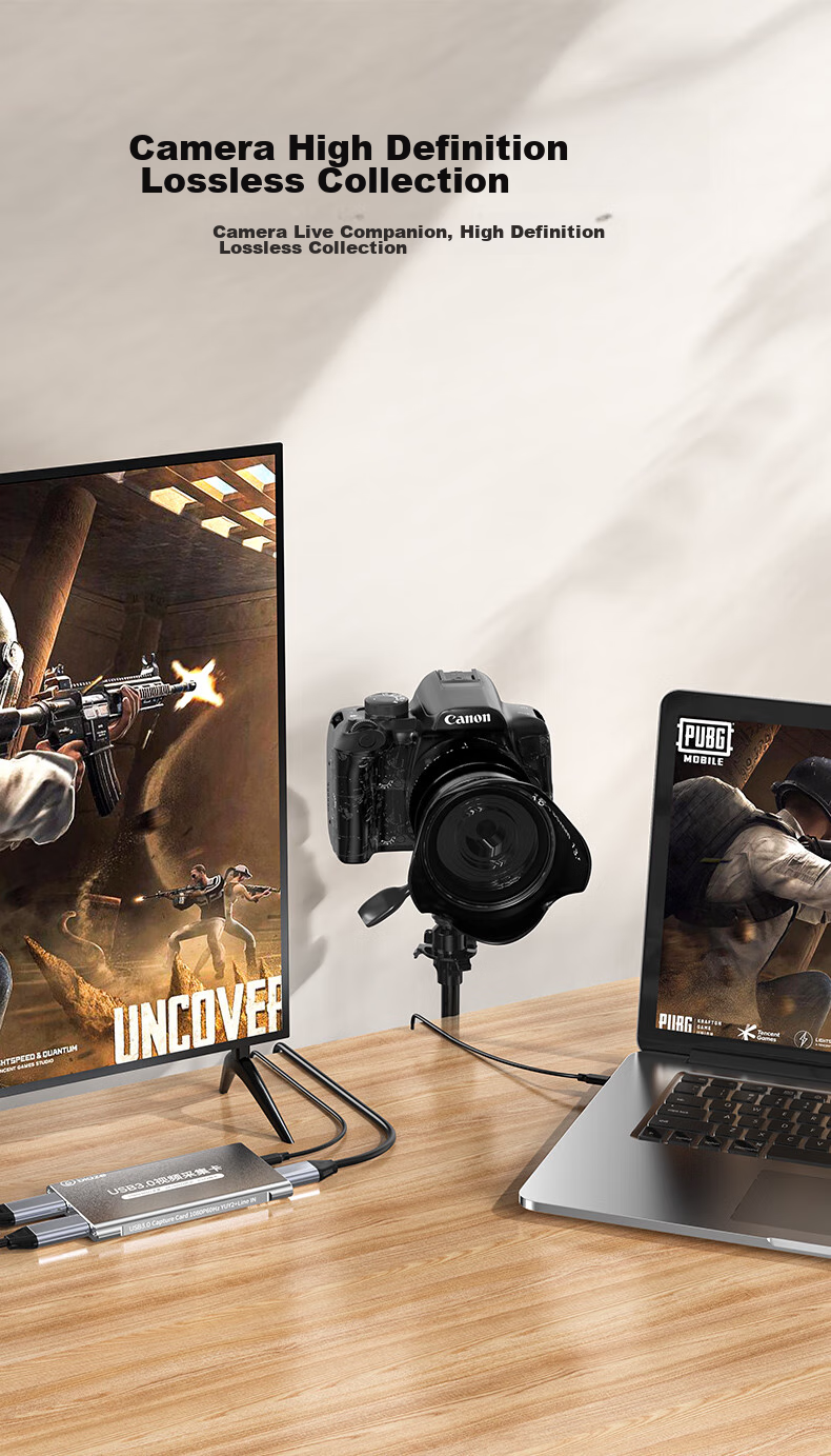 HDMI видеозахвата BIAZE 4K 60Hz, USB 3.0, для стриминга и записи игр, совместима с PS5/Xbox/Switch/iPad