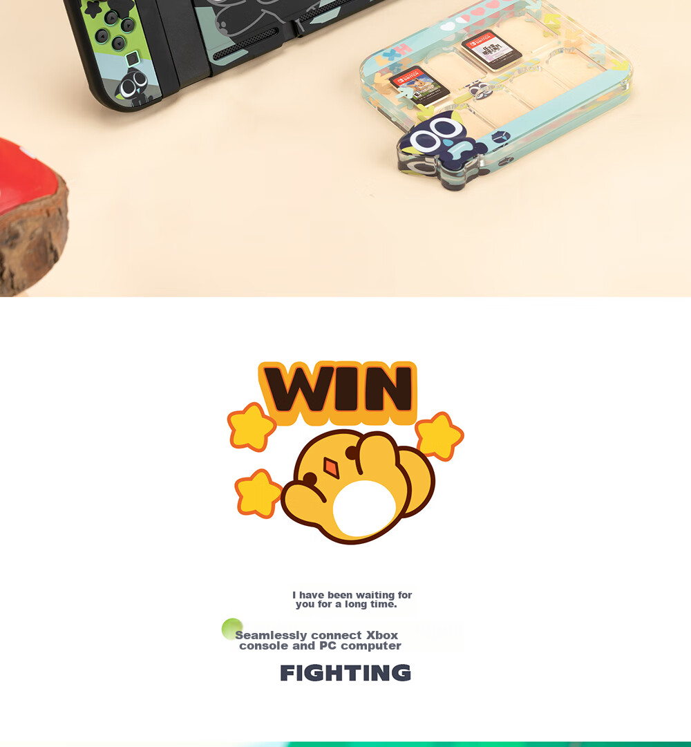 Защитный чехол Jixiang для Nintendo Switch, версия с расширенной батареей Luo Xiaohaidian, съемная ручка, совместимый с док-станцией