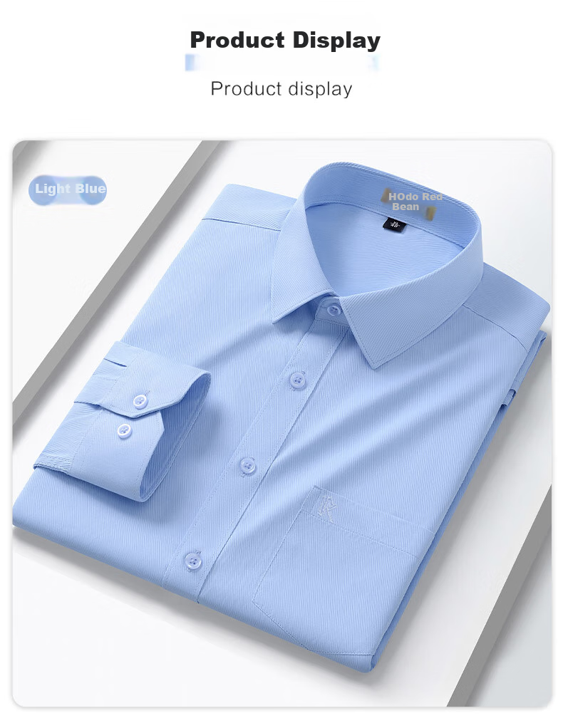 Мужская рубашка Hodo с длинным рукавом, однотонная, в стиле business casual, профессиональная рабочая униформа, классическая белая рубашка для мужчин