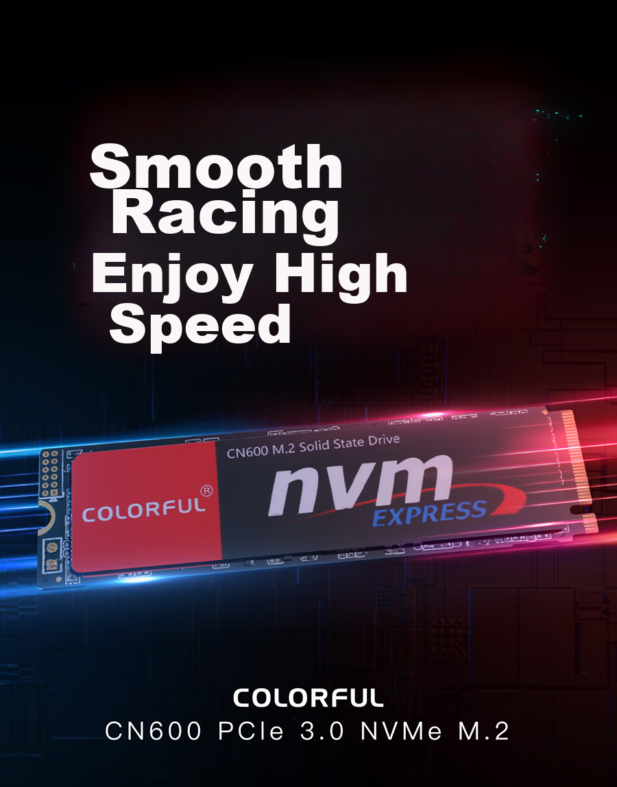 Твердотельный накопитель Colorful CN600 Series SSD M.2 NVMe PCIe 3.0 x4 512GB