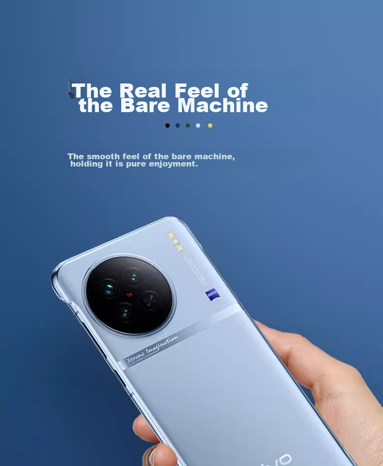 Чехол для телефона ZHIWEISHI для Vivo IQOO 12, ультратонкий, полностью прозрачный, безрамочный, жесткий корпус, ударопрочный, простой дизайн
