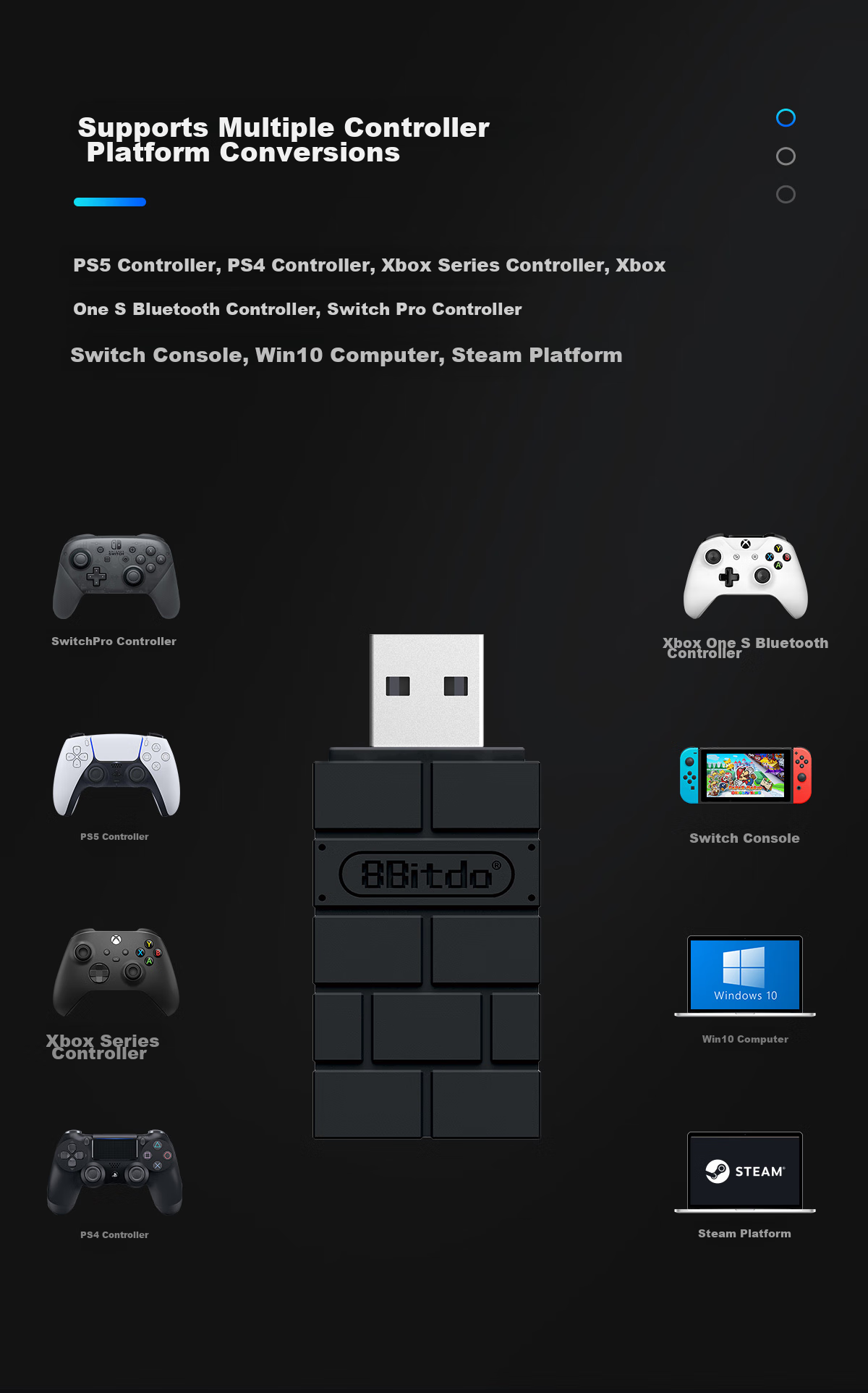 Адаптер для геймпадов 8BitDo