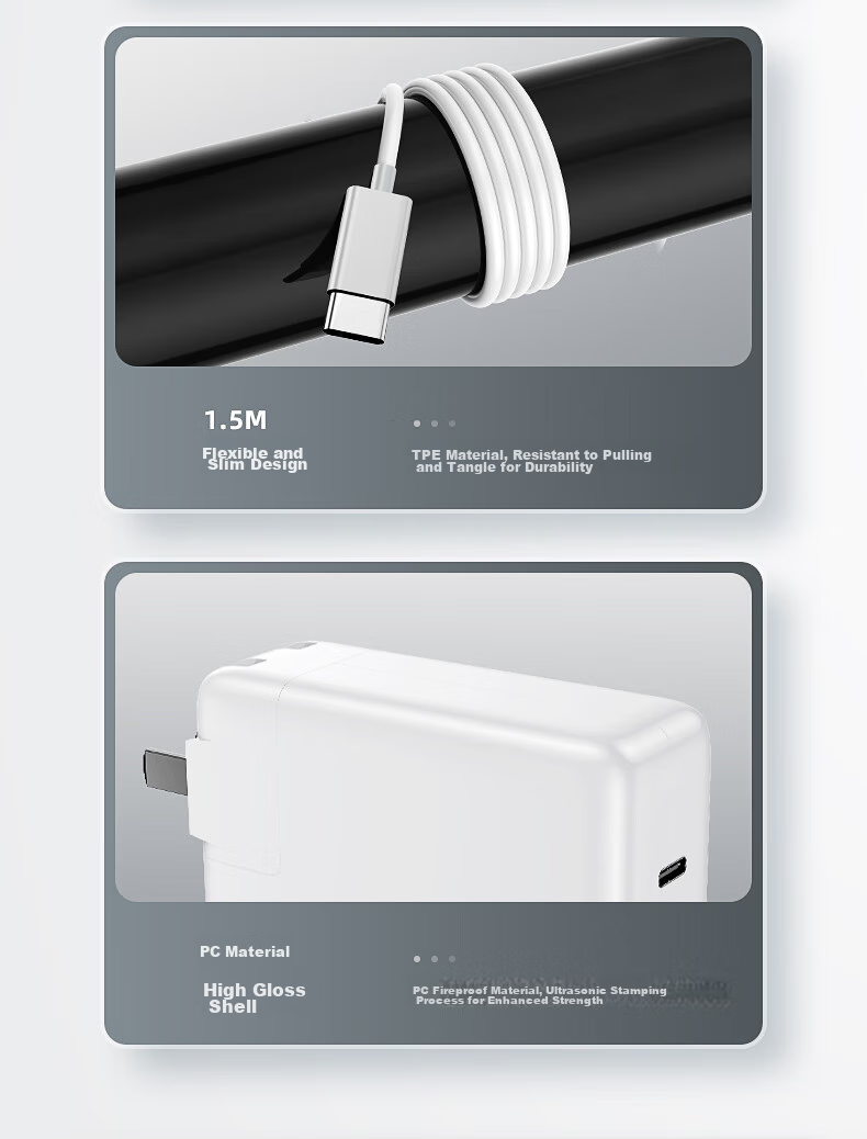 Зарядное устройство Llano USB-C PD 96W для MacBook Pro 14/16 дюймов A2141, совместимое с iPhone 17