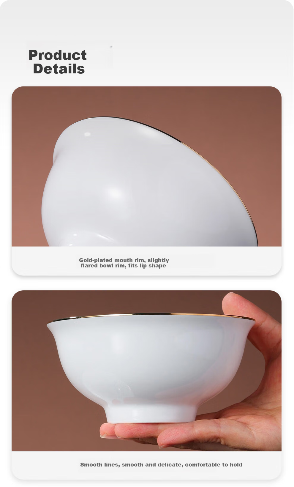 Набор посуды Jdz Ceramic Tableware Set для дома, золотистый ободок, однотонные тарелки и миски, роскошный подарок на новоселье, подарочная коробка высокого класса