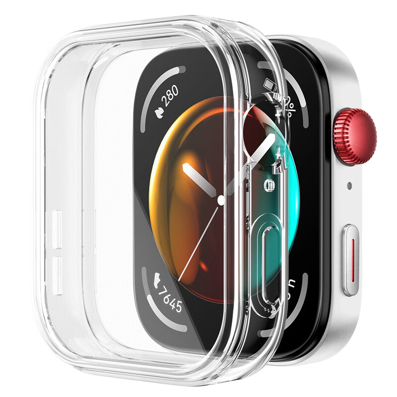 Защитный чехол-пленка Iboann для Huawei Fit3 Watch, прозрачный, силиконовый, полный охват