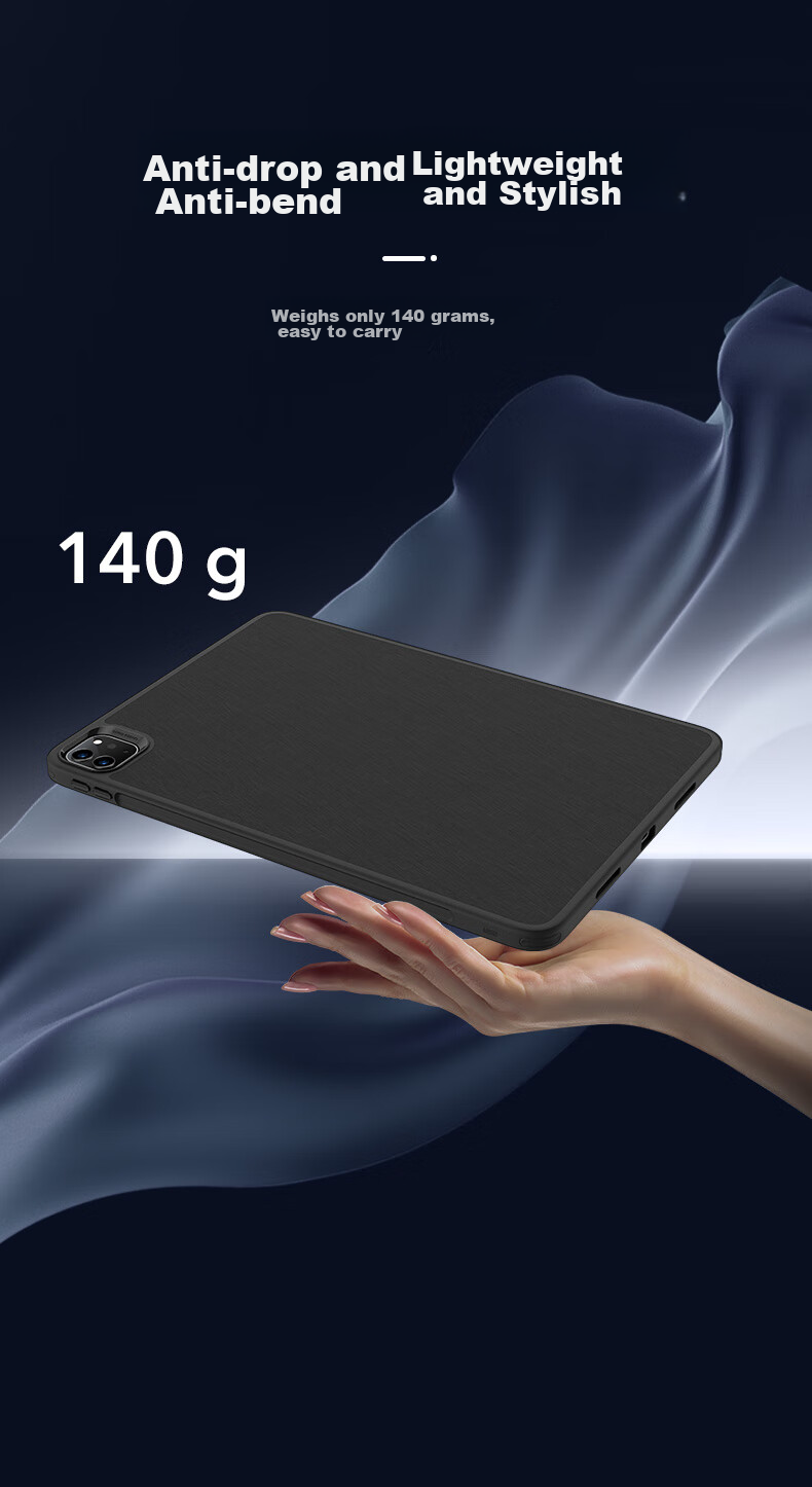 Чехол ESR для iPad Pro 11 дюймов (2022/21/20/18), с магнитным креплением, регулируемой подставкой, ударопрочный, многопозиционный защитный чехол для Apple планшета, черный
