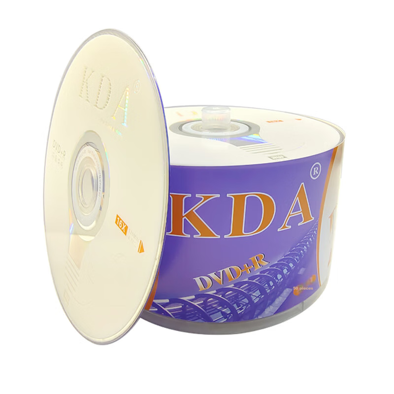 DVD+R диски KDA, серия Jianjian, скорость 16x, 4.7 ГБ, простая упаковка, 50 шт.