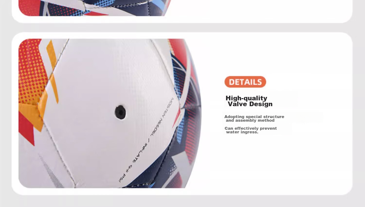 Футбольный мяч KELME, размер 3, машинная строчка, для детей и подростков, сине-красный