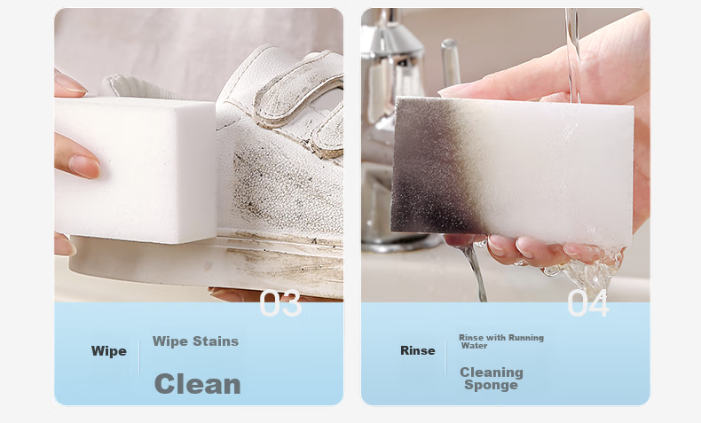 Губки для чистки MARYYA Nano Sponge, 6 шт., универсальные, для дома и кухни, белые